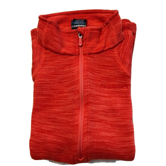 Avalanche Womens Orange Half Zip Mockneck Sweater Activewear Size Large - Picture 3 of 8